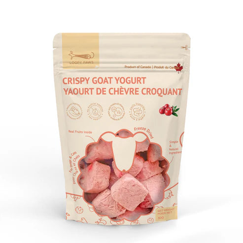 Loopy Paws - Crispy Goat Yogurt Chunk - Cranberry