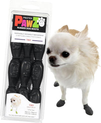 Thumbnail for PawZ - Black Rubber Dog Boots (12pk)