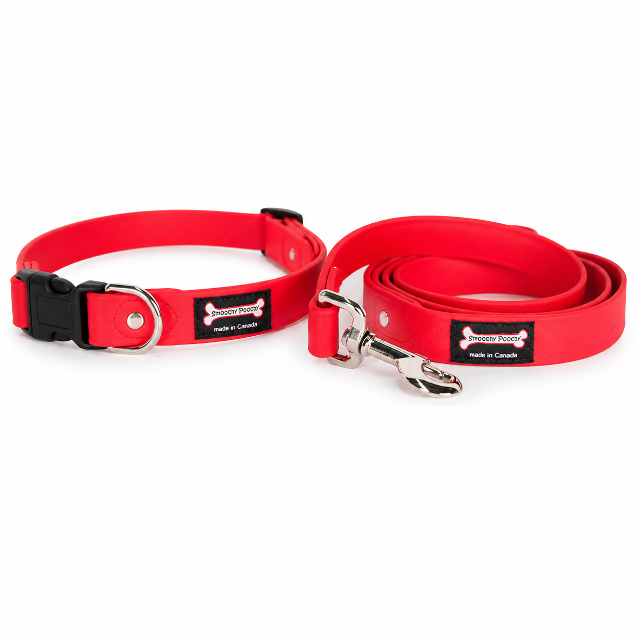 BUNDLE & SAVE! Smoochy Poochy Collar & Leash - 5/8" width, SMALL