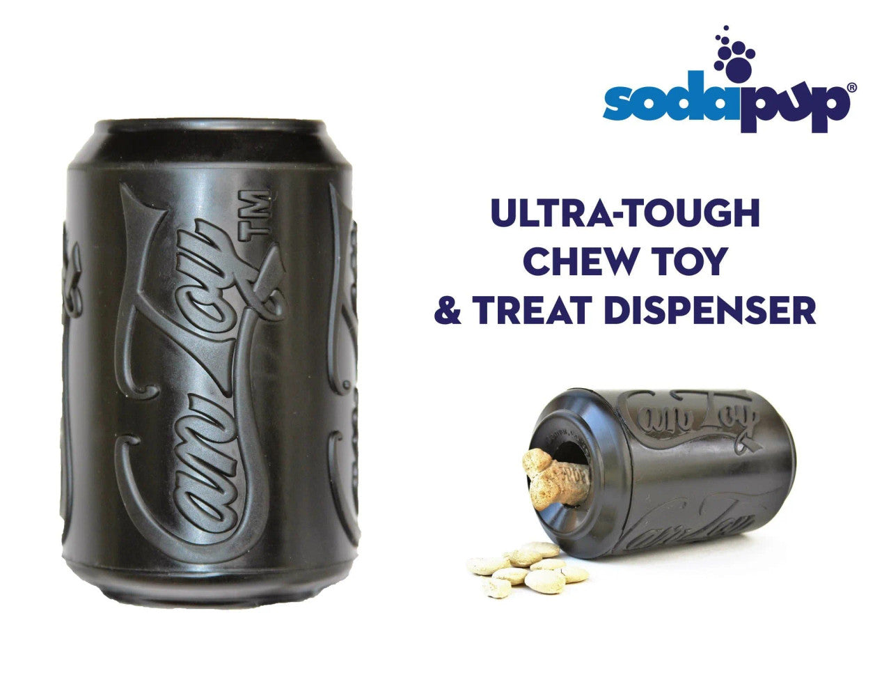 SodaPup Magnum Can Durable Treat Dispensing Toy