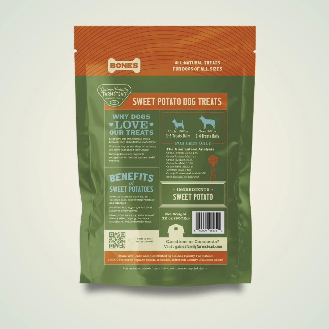 Gaines Family Farmstead - Sweet Potato Bones 14oz