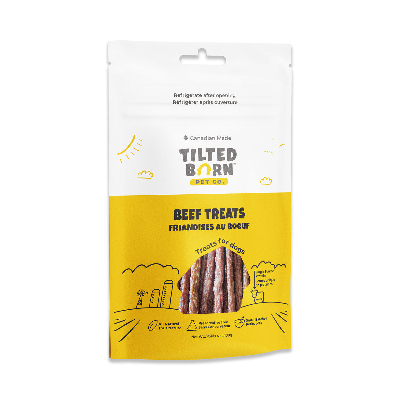 Tilted Barn Pet Treats - Beef Treats made in Canada by Farm Fresh