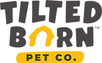 Thumbnail for Tilted Barn Pet Co. logo with a barn silhouette and yellow arch above black text on a white background.